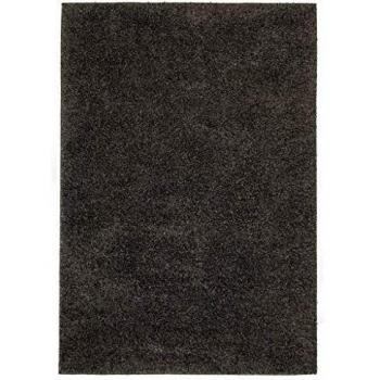 vidaXL Alfombra Shaggy Peluda 80x150cm Gris Antracita Decoración Casa y Hogar