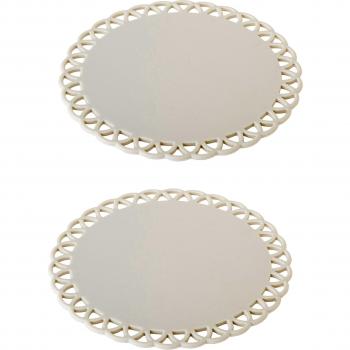 VIGAR Maid Pack de 2 Posavasos, Silicona, Gris, Dimensiones: 11.5 X 11.5 X 0.25 Cm, 2 Unidades