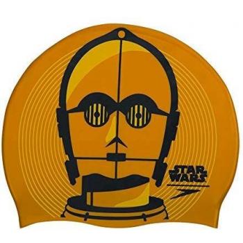 Speedo Slogan Print Cap AU Gorros de natación, Adult Unisex, Amarillo, Talla única