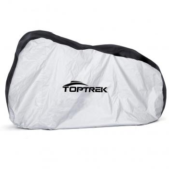 Toptrek Fundas para Bicicleta Impermeable Cubierta para Bici Motocicleta Bicicleta de Montaña y de Carretera Anti UV Lluvia Polvo 210D Oxford Extra Grande