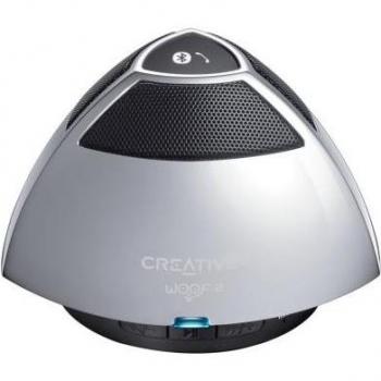 Creative Woof 2  - Altavoz con Bluetooth, color plata