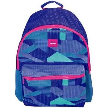 MILAN Mochila Escolar, Capacidad 21l Knit, Lila Mochila Tipo Casual, 45 cm, Lila Y Verde