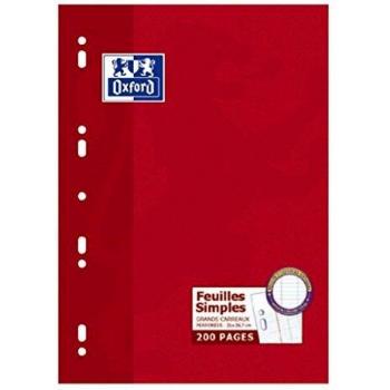 Oxford 100105679 - Pack de 5 recambios hojas sueltas, A4/210 x 297 mm