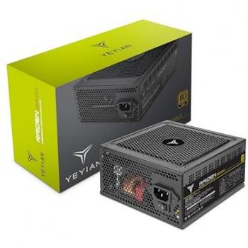Fuente de Alimentación Yeyian Raiden 650W 80 Plus Oro Semi Modular ATX 2.0 con Ventilador de 140mm y Cables Planos