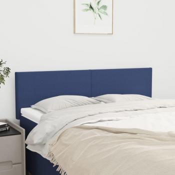 Cabeceros 2 unidades tela azul 72x5x78/88 cm Vidaxl Azul