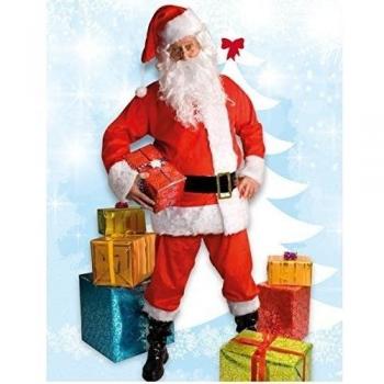 Boland-BOL13412 Disfraz de Papá Noel de Lujo, Color Blanco/Rojo, M/l