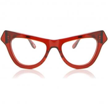 Marni Jeju Island Rojas 11E Armazones Lentes Recetados para Mujer Rojas