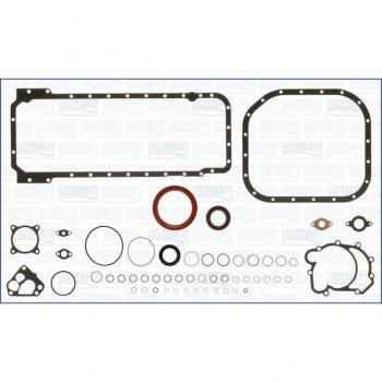 Juego de juntas AJUSA 54040300 para bloque motor, incluye juntas del cárter y otras piezas necesarias para el sellado del motor, fabricado con materiales de alta calidad para garantizar durabilidad y resistencia a altas temperaturas