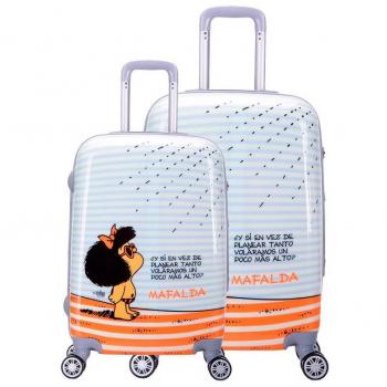 Juego Maletas Cabina-Mediana 4R Mafalda Tarifa