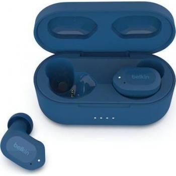 Belkin SOUNDFORM Play True Wireless Earbuds - Blue, Headset, True Wireless Stereo (TWS) Bluetooth, 10 m wireless range, Blue colour