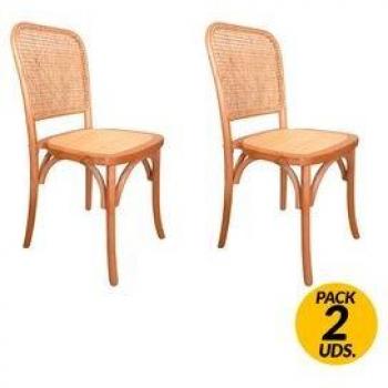 Pack de 2 sillas de comedor Toscana