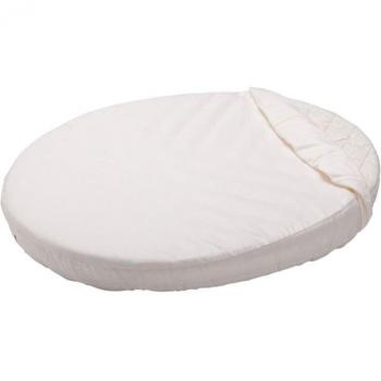 Sábana Bajera Ajustada Blanca 120 cm para Cuna Stokke Sleepi