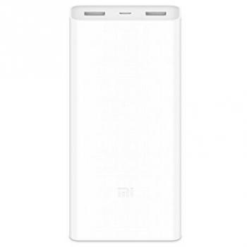 Xiaomi Mi 2C Power Bank Universal Batería Externa 20000mAh con Doble USB - Blanco