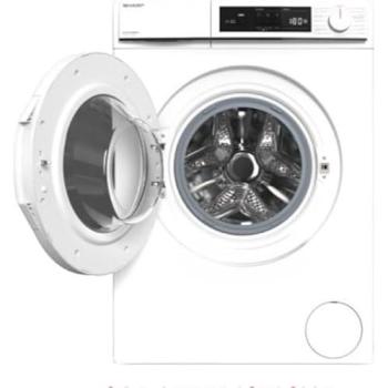 Lavadora Sharp ES-NFA612BWNA 6 kg Carga Frontal 1400 rpm Clase A Motor Inverter Blanco