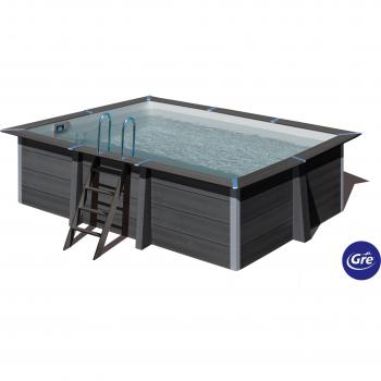 Piscina de Madera Composite Rectangular 466x326x124 cm Gre KPCOR46N