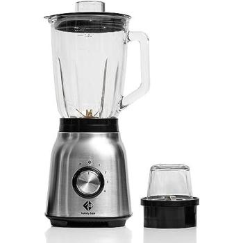 Batidora de Vaso Family Care 1250W, 1.5L, 6 Cuchillas de Titanio, Jarra de Vidrio, 4 Velocidades + Turbo, Molinillo de Café