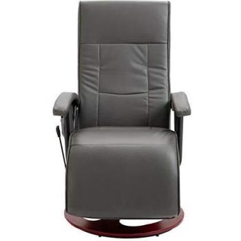 SengentoStyle Massagestoel kunstleer grijs