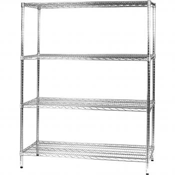 Estantería metálica Archimede 4 estantes 61x121x160 cm para cocina, baño, garaje y vestidor