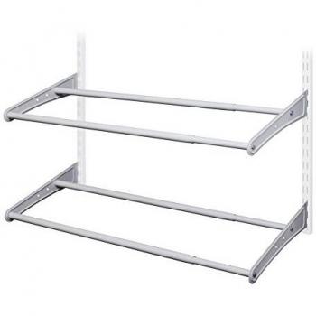 ClosetMaid 28440 ShelfTrack Track Expandable Shoe Rack, 24 x 42, White by ClosetMaid