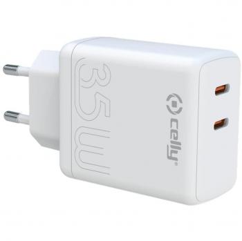 Cargador de pared USB-C 35W blanco