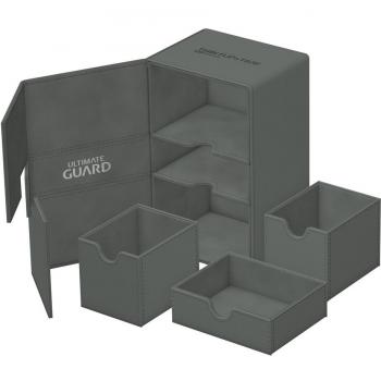 Ultimate Guard Twin Flip'n'Tray 160+ XenoSkin Monocolor Gris