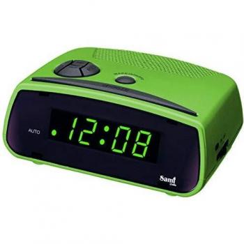 Sami Mini Despertador Digital, Placido Despertador con Alarma Estilo zumbido, Verde