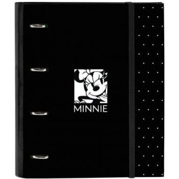 Carpeta con Recambio Safta Din A4 Tapa Forrada 100 Hojas 60g Cuadro 5mm 270x35x320mm Minnie Mouse Topitos
