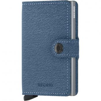 Miniwallet Twist Jeans Azul con Protección RFID