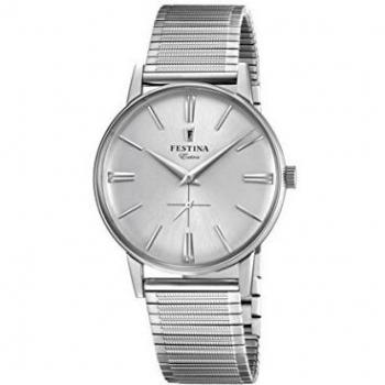 Festina Reloj Análogo clásico para Hombre de Cuarzo con Correa en Acero Inoxidable F20250/1