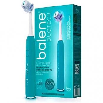 Balene Duotech Green Electric Toothbrush with Dual-Sided Medium Firmness