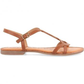 Sandalias de Tiras Finas Marrones para Mujer NAVASSA