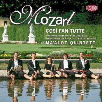Mozart wolfgang amadeus musique pour quintette a vent d'après cosi fan tutte