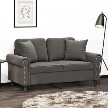Cojines Decorativos de Terciopelo 2 uds, Almohadas para Sofá y Dormitorio, Disponibles en Color Amarillo, Azul, Crema y Gris Oscuro, Tamaño 40x40 cm