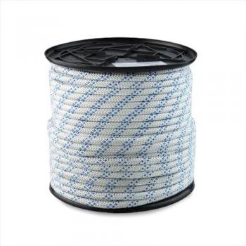 Cuerda trenzada de poliéster 10mm, multifilamento, longitud a elegir entre 3-20m, ideal para trincaje, amarre y decoración