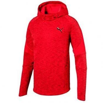PUMA Evostripe Hoody Sudadera con Capucha, Hombre, Rojo, S
