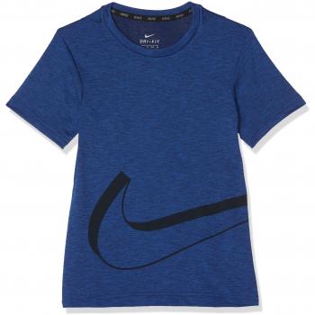 Nike Joven Breathe Espesor Dry GFX Top, otoño/Invierno, Niños, Color Blue Void/Game Royal, tamaño Extra-Large