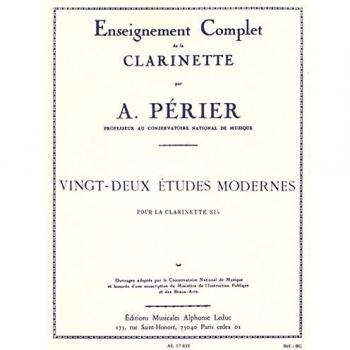 Estudios Modernos Perier (22) para Clarinete