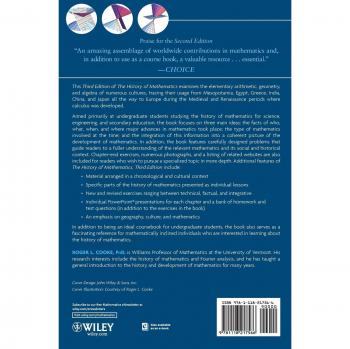 Comprehensive Hardback History of Mathematics by Roger L. Cooke