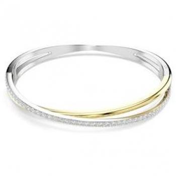 Brazalete Swarovski Hyperbola Dama Bañado en Oro y Rodio con Circonitas Multicolores 5689720