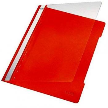 Carpeta Rápida LEITZ A4 PVC Naranja con Campo de Etiquetado y Capacidad para 250 Hojas