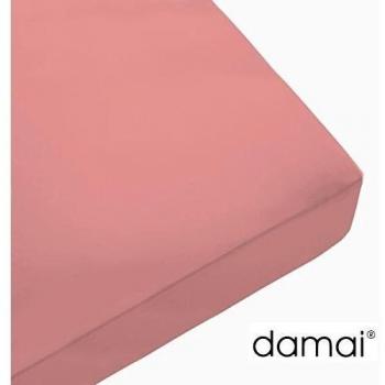 Sábana Bajera Ajustable Damai en Algodón Color Rosa Empolvado, Compatibilidad Universal con Tamaños 160x200/210/220 cm y 180x200/210 cm
