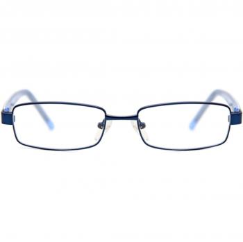 Gafas Anti-Azules Rectangulares Montura Completa Metálica Negras para Niños - SmartBuy