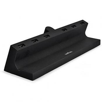 Veho VAA-016-USB Hub Desktop con 6 Puertos USB de Carga con Salida 2.4 A, Color Negro