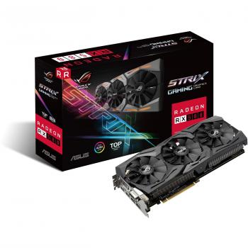 Tarjeta Gráfica ASUS ROG Strix Radeon RX580 T8G Gaming, 8GB GDDR5, GPU 1411/1431MHz, PCI Express 3.0, DVI-D, Dual HDMI y DisplayPort
