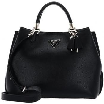Guess Gizele Black Handbag with Shoulder Strap and Multiple Compartments