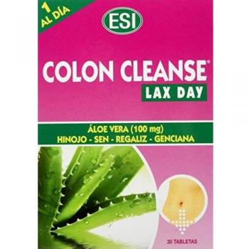 ESI Colon Cleanse Lax Day Aloe Vera Laxante 30 Tabletas