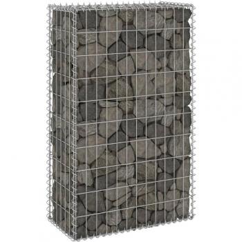 vidaXL Gabion Wall with Covers Galvanised Steel 60x30x100 cm