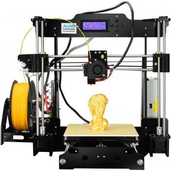 ALUNAR Impresora 3D de escritorio actualizada Self Assembly DIY Reprap Prusa i3 Kit de impresora 3D Printing with Accesorio de Filamento de Impresión PLA de 1.75MM