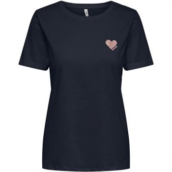 Camiseta Mujer Only Kita Vida Azul