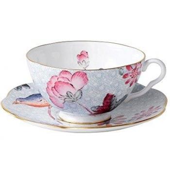 Wedgwood Harlequin Cuckoo Tea Story Teacup and Saucer, Blue